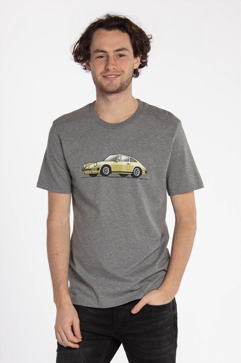 Brooklyn Grijze Piston Club-Porche 911 T-shirt | Auto | Grappig | Cadeau - Maat L